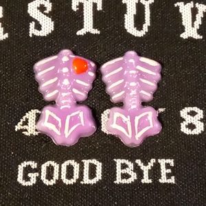 ❤️ Skeleton Hair clips